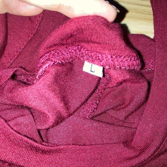 Red Tee Shirt Dress - Picture 3 of 3